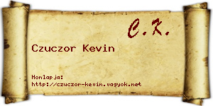 Czuczor Kevin névjegykártya